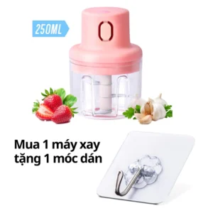 Máy Xay Tỏi Ớt Cầm Tay Mini Sạc Điện